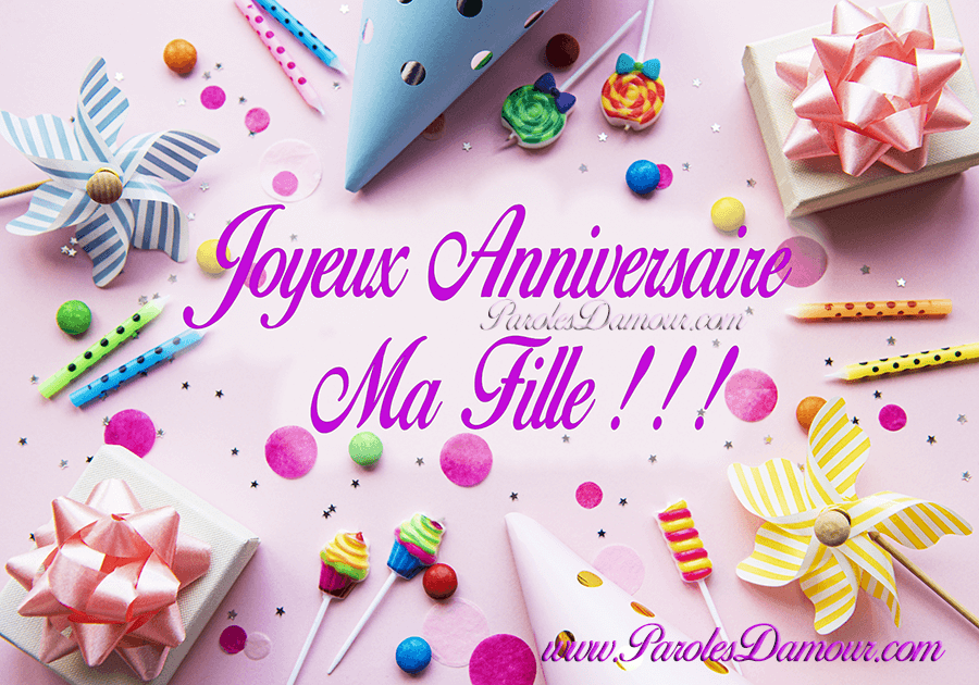 image et texte pour l'article joyeux anniversaire ma fille !!!