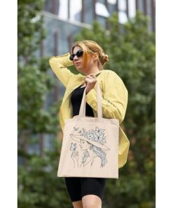 Tote-bag-femme-au-chapeau-poétique-avec-papillon-image-galerie-5