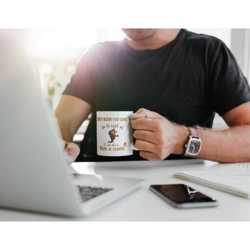 Mug-mon-maitre-cest-comme-le-café-elle-à-un-grain-mais-je-l'adore-image-galerie-6