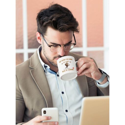 Mug-mon-maitre-cest-comme-le-café-elle-à-un-grain-mais-je-l'adore-image-galerie-5